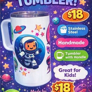 Space Adventure Kids Tumbler